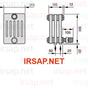 Радиатор IRSAP Tesi 60300/3 T26 CL 01